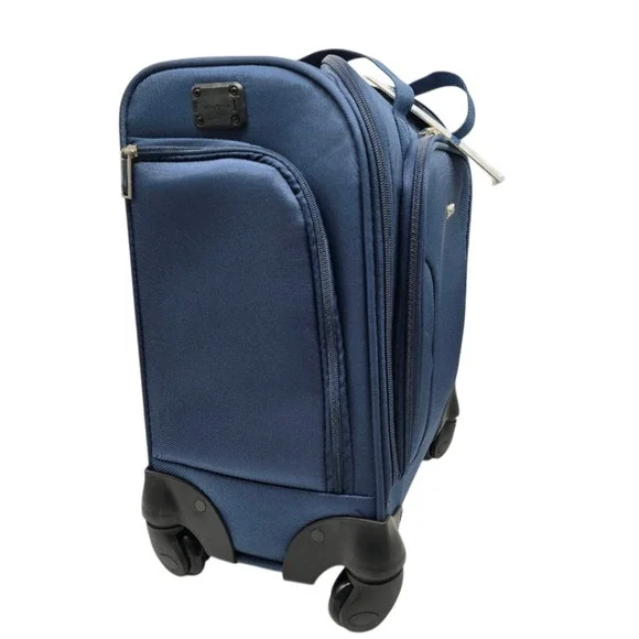 Samsonite Underseat Carry-On Spinner Luggage USB Port Blue One Size Travel